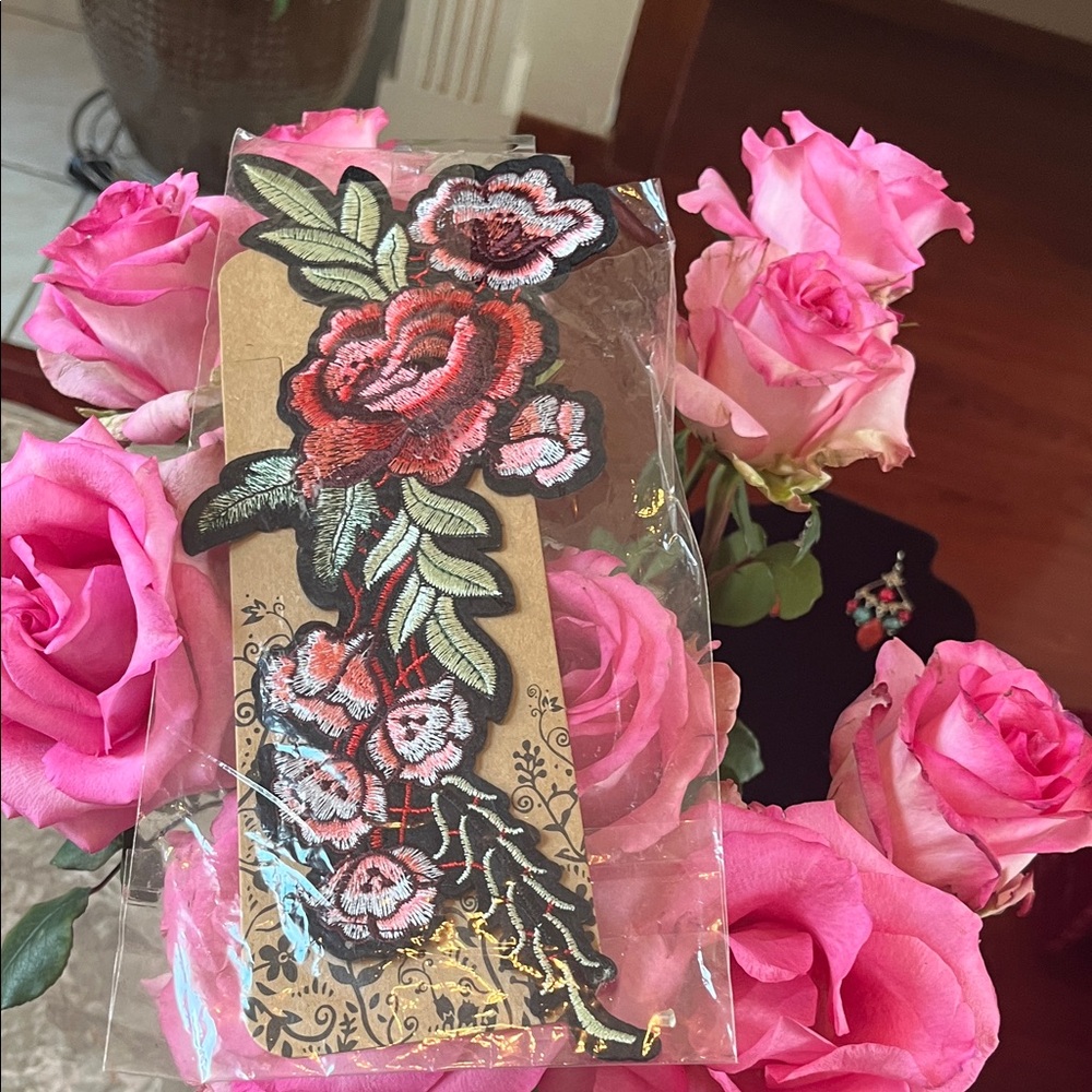 Floral Embroidered Patch